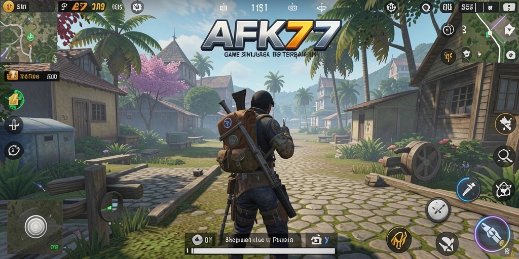Tampilan gameplay menarik dari AFK77 dengan grafis menawan.