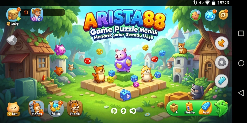 Tampilan gameplay ARISTA88 dengan berbagai teka-teki yang menantang.