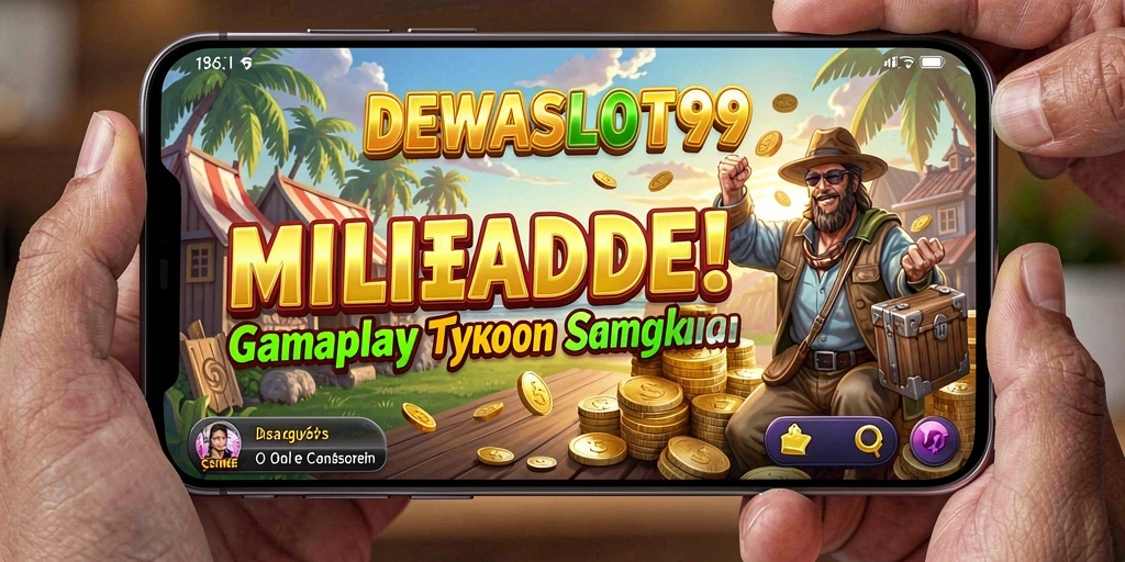 Screenshot gameplay DEWASLOT99 menampilkan aktivitas di kasino yang ramai.