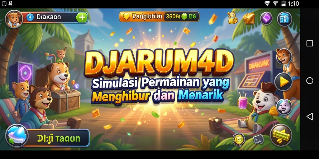 Screenshot dari gameplay menampilkan aksi seru dalam DJARUM4D.