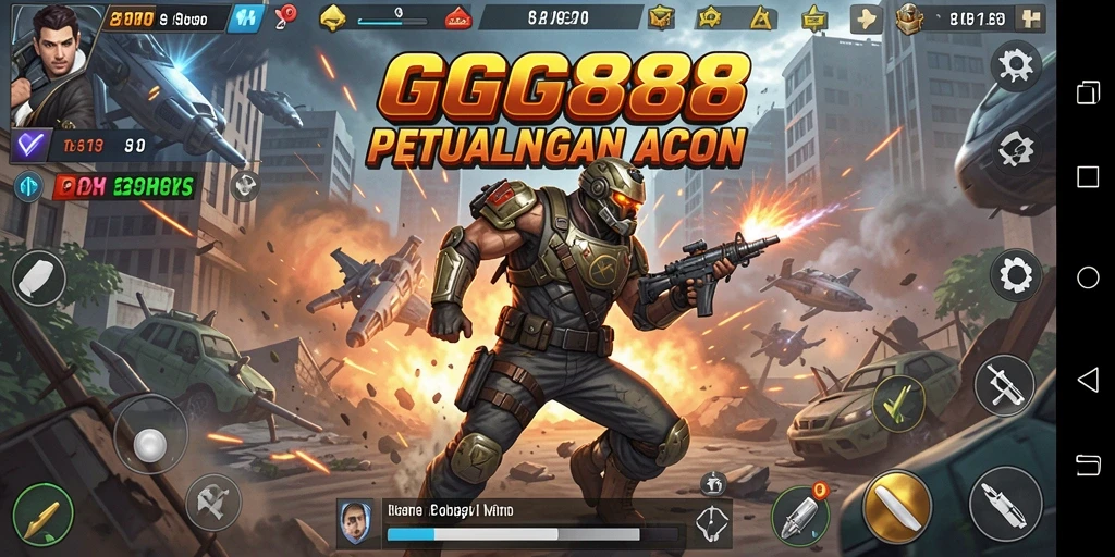 Tampilan gameplay seru dalam GGG888 yang penuh aksi.