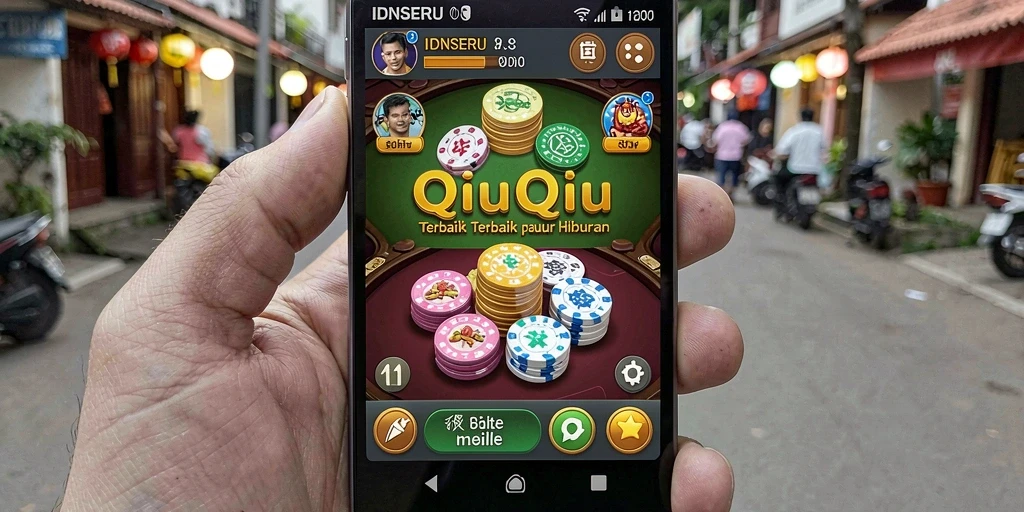 Gameplay seru QiuQiu di IDNSERU yang penuh warna.