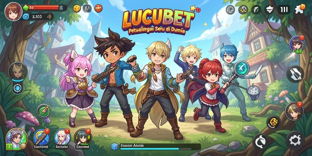 Gameplay menakjubkan dalam dunia anime yang indah.