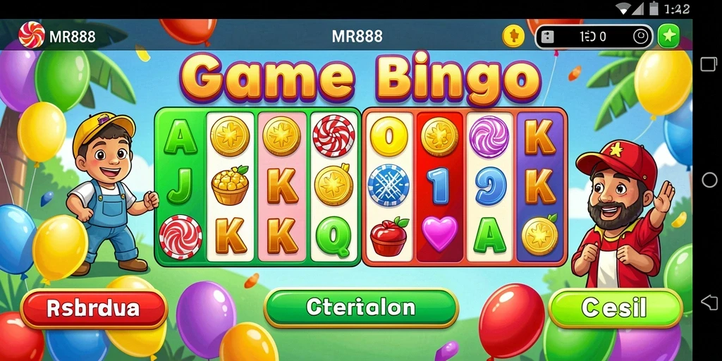 Tampilan menarik dari gameplay Bingo di MR888.