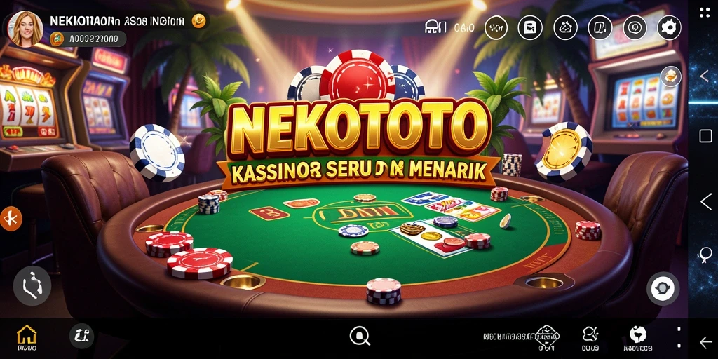 Screenshot gameplay NEKOTOTO yang menunjukkan keseruan permainan Kasino.