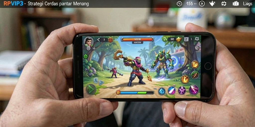 Tampilan gameplay RPVIP3 yang seru dan strategis.