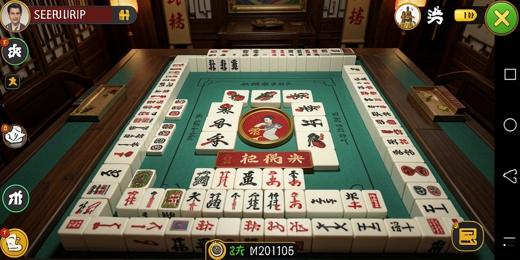Tampilan seru dari permainan Mahjong SERURP yang mendebarkan.