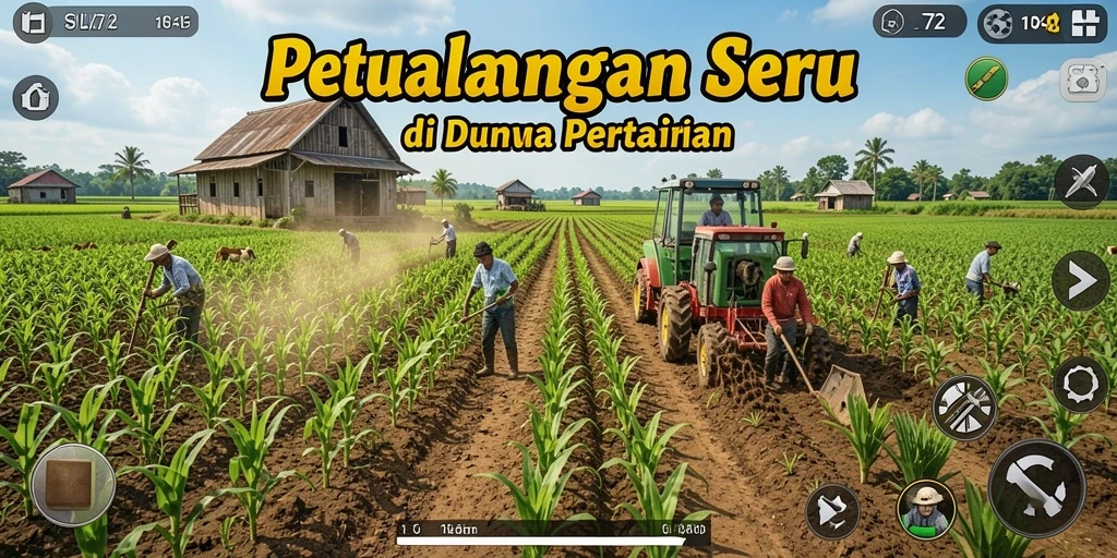 Tampilan gameplay menarik dari SL72 dalam dunia pertanian.