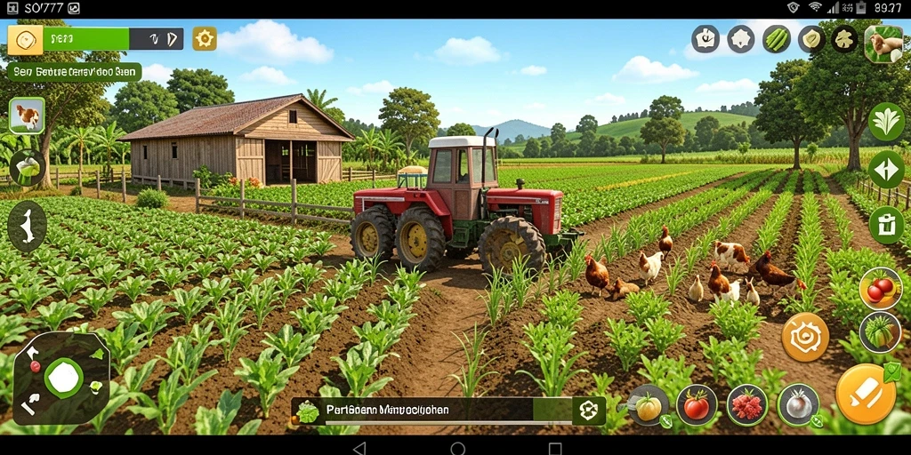 Tampilan gameplay SOV777 yang menarik dan penuh warna dalam dunia pertanian.