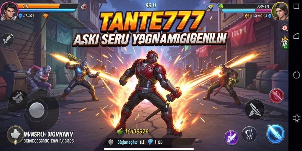 Tampilan aksi seru dalam game TANTE777 dengan grafis menakjubkan.