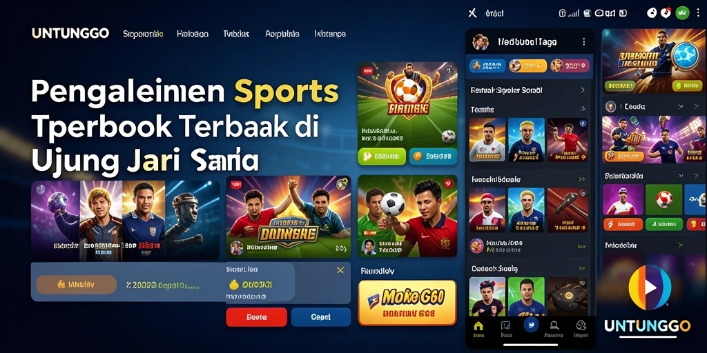Tampilan menarik dari gameplay Sportsbook UNTUNGGO yang interaktif.