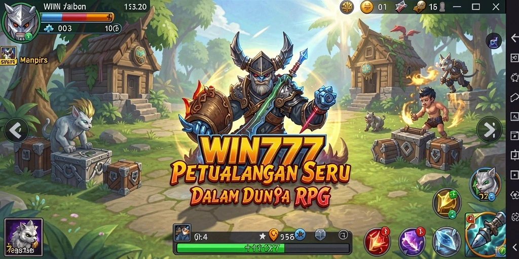 Screenshot menampilkan aksi seru dalam permainan RPG WIN777.
