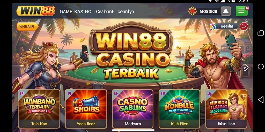 Screenshot gameplay WIN88 menampilkan momen seru permainan Kasino.