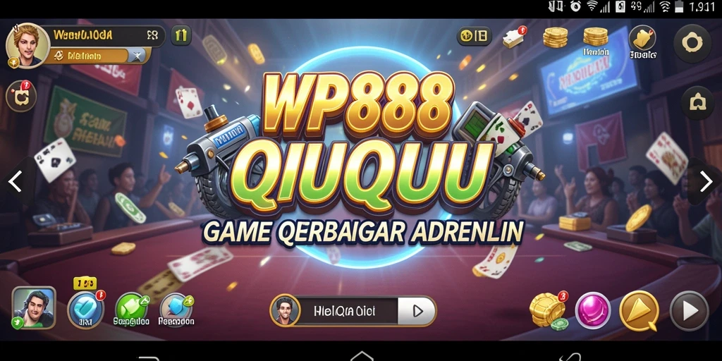 Screenshot utama WP888 dengan gameplay QiuQiu yang seru.