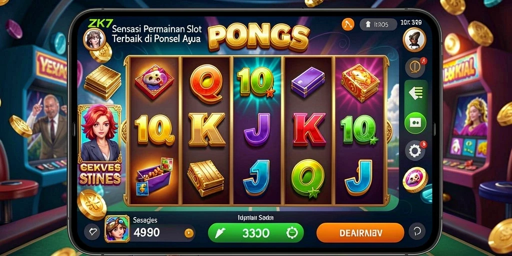 Gameplay menarik di ZK7 dengan grafis slot yang mengesankan.