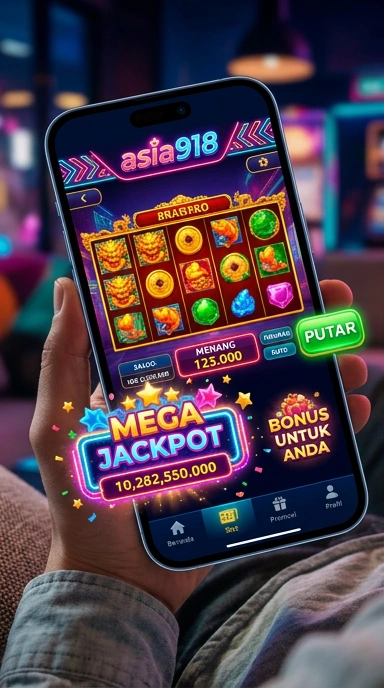 Tampilan antarmuka pengguna asia918 yang ramah pengguna.